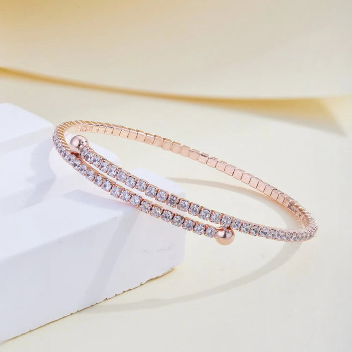 Anyco Bracelet Mujeres Pulseras heart Charm Pink Bracelets Bangles For Women 925 Sterling Silver Bracelet