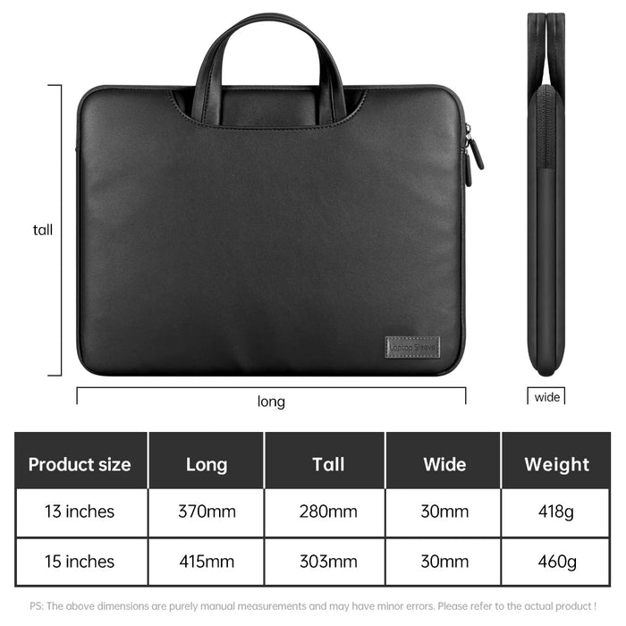 Anypack Laptop Handbag Black Baldric Sleeve Briefcase Stylish Modern And Sleek Designs For Travel