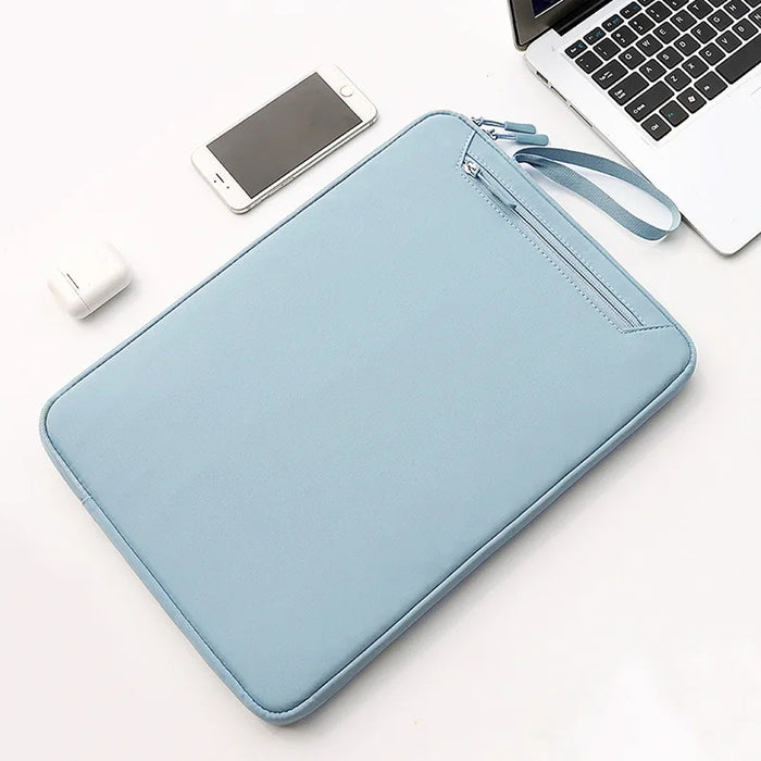 Anypack Laptop Handbag Lake Blue Stylish Professional Pouch Durable Lightweight For Students