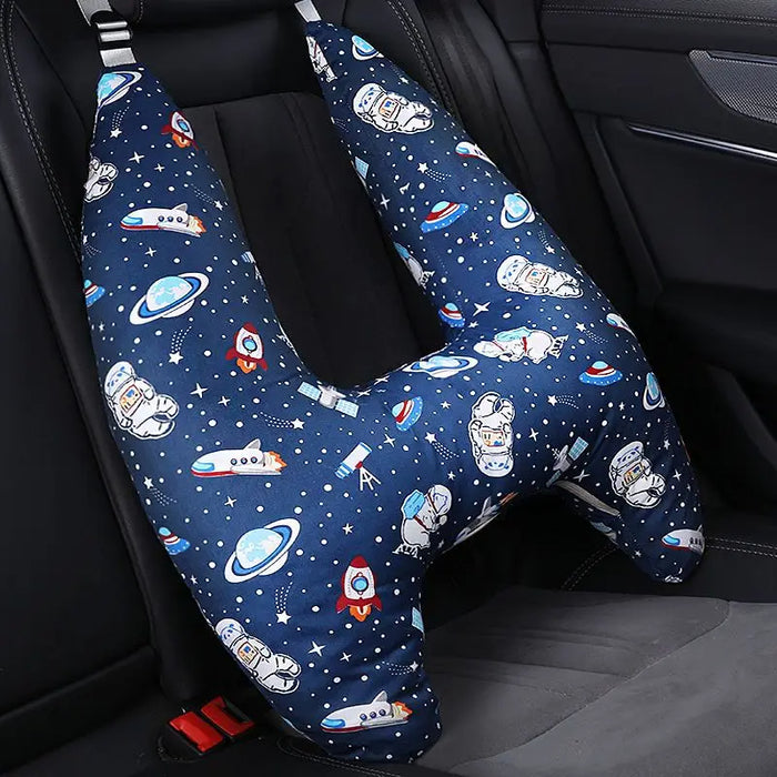 Anypack Car Travel Pillow UShape Space Pattern Children Travel Pillow Cushion for Car Seat, Safety Neck Pillow for Kids