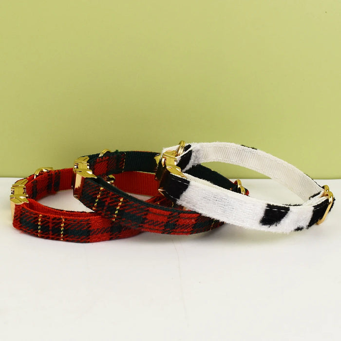 AnyWags Cat Collar Banner Red Small with Safety Buckle, Bell, and Durable Strap Stylish and Comfortable Pet Accessory