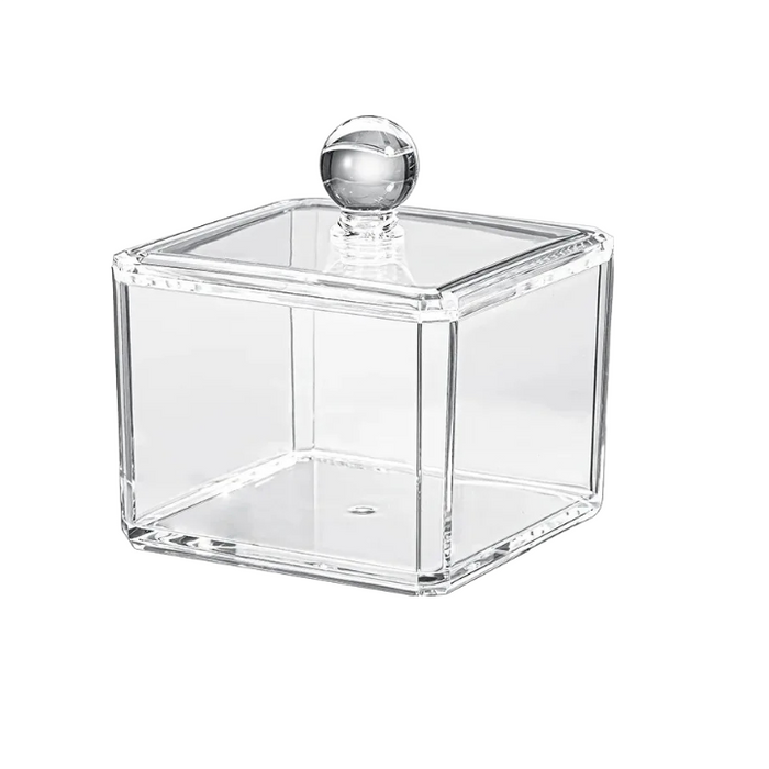 Anyhouz Storage Box One Layer Transparent Acrylic Stackable Dustproof Jewelry Cases Organizer