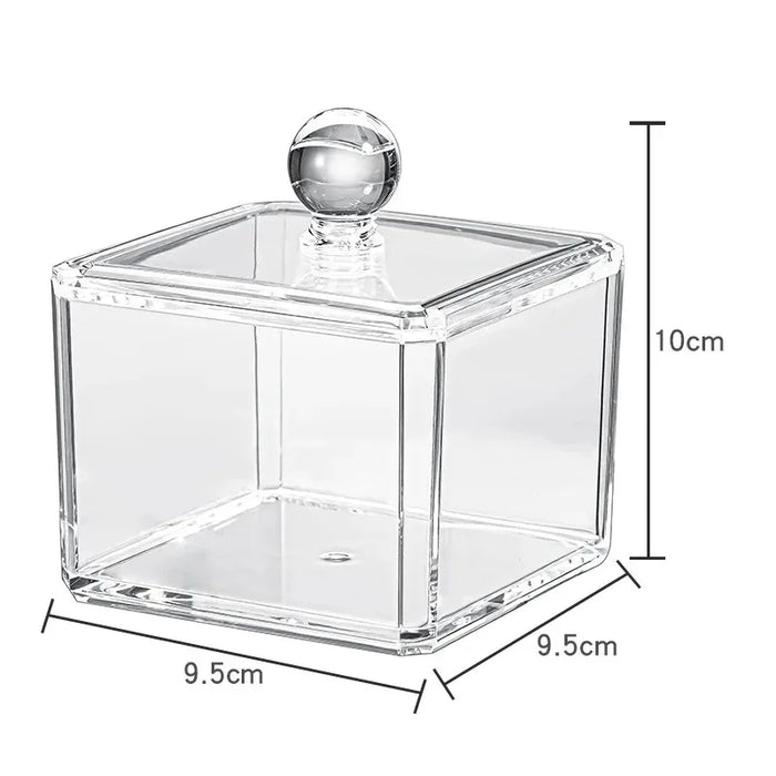 Anyhouz Storage Box One Layer Transparent Acrylic Stackable Dustproof Jewelry Cases Organizer