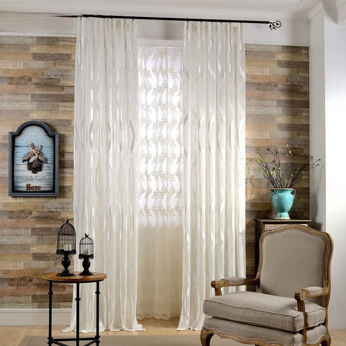 Anyhouz 400cm Curtains Brown Modern Luxury Retro Style Texture for Living Room Bedroom Dining Fashion Decor