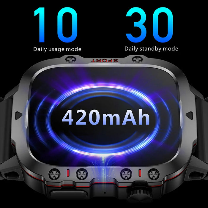 Anyco Smartwatch Bluetooth Call Fitness Tracker IP68 Waterproof Sports Wristwatch