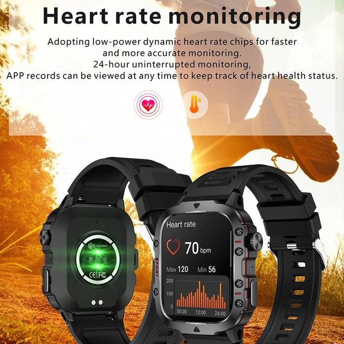 Anyco Smartwatch Bluetooth Call Fitness Tracker IP68 Waterproof Sports Wristwatch