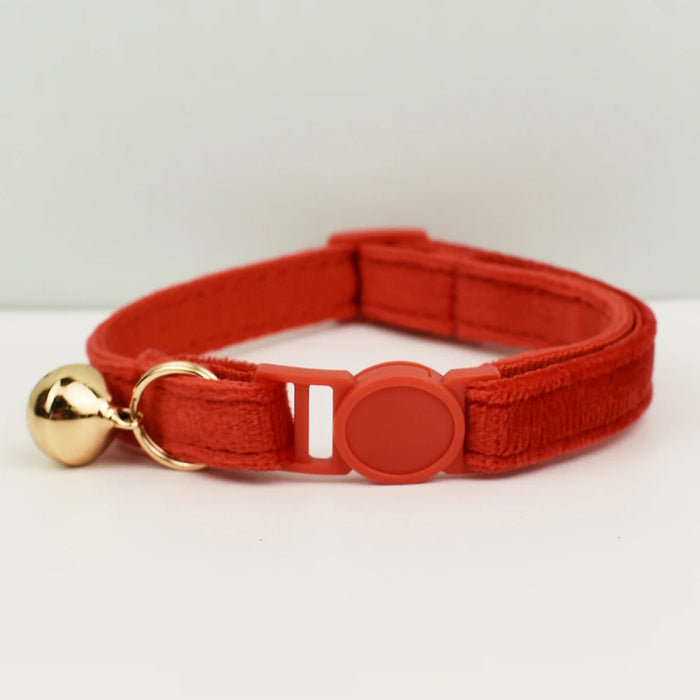 AnyWags Cat Collar Red Large with Safety Buckle, Bell, and Durable Strap Stylish and Comfortable Pet Accessory