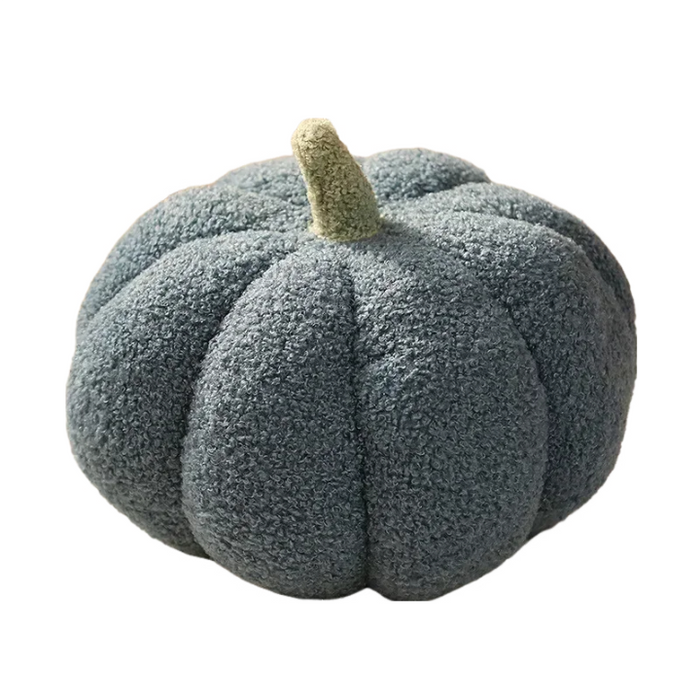 Anyhouz Throw Pillows Blue Lamb Fleece Pumpkin Plush Toys for Home Decor Throw Pillow Living Room Bedroom 28cm