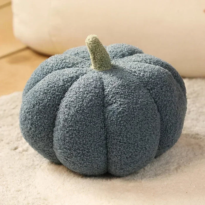 Anyhouz Throw Pillows Blue Lamb Fleece Pumpkin Plush Toys for Home Decor Throw Pillow Living Room Bedroom 20cm