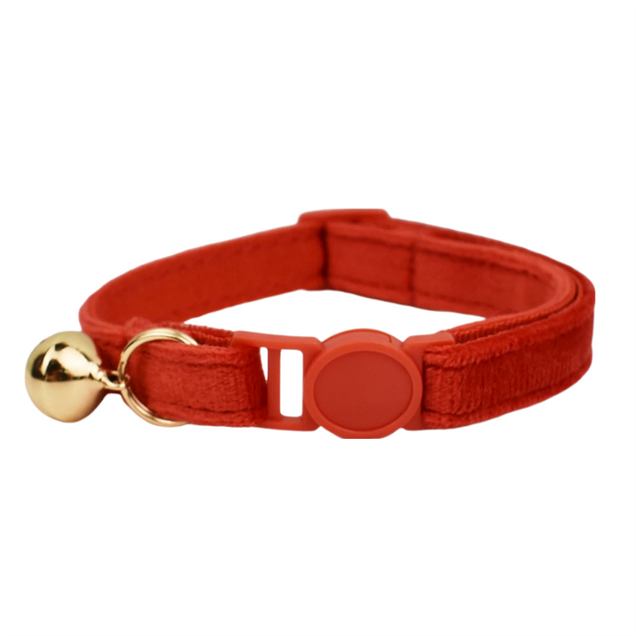 AnyWags Cat Collar Red Small with Safety Buckle, Bell, and Durable Strap Stylish and Comfortable Pet Accessory