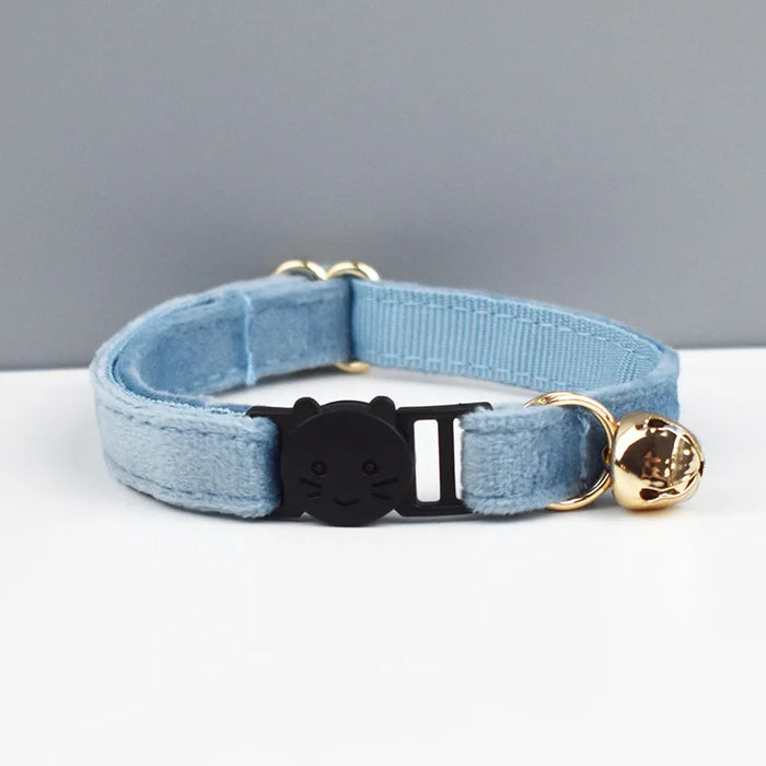 AnyWags Cat Collar Light Blue Small with Safety Buckle, Bell, and Durable Strap Stylish and Comfortable Pet Accessory