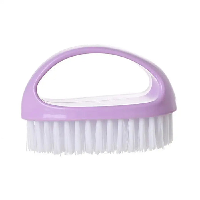 Anyhouz Laundry Brush Purple Multi-Functional Cleaning Washing Flexible Scrub for Bathroom or Kitchen