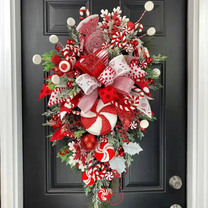 Anyhouz Christmas Wall Décor Hanging Holiday Wreath