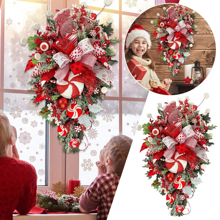 Anyhouz Christmas Wall Décor Hanging Holiday Wreath