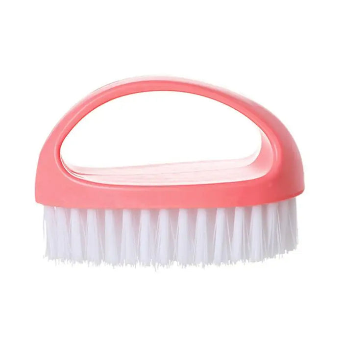 Anyhouz Laundry Brush Pink Multi-Functional Cleaning Washing Flexible Scrub for Bathroom or Kitchen