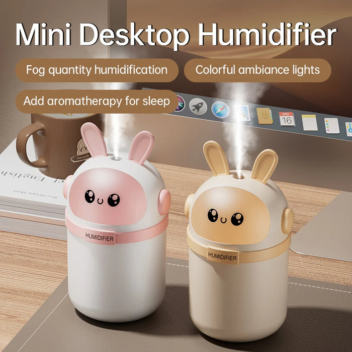 Anyhouz Mini Air Humidifier USB Powered Pet Rabbit Aromatherapy Spray Essential Oil Diffuser For Home Bedroom