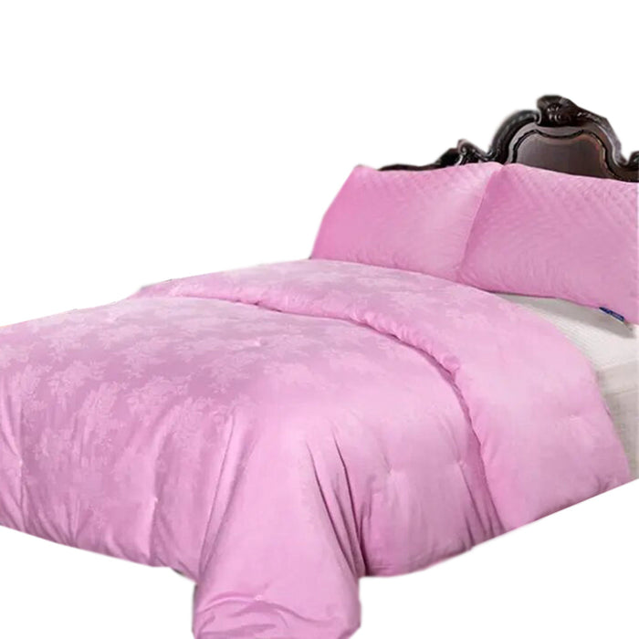 Anyhouz Duvet Cover Purple Ultra Soft Cotton Quilt Bed Comforter 1500G