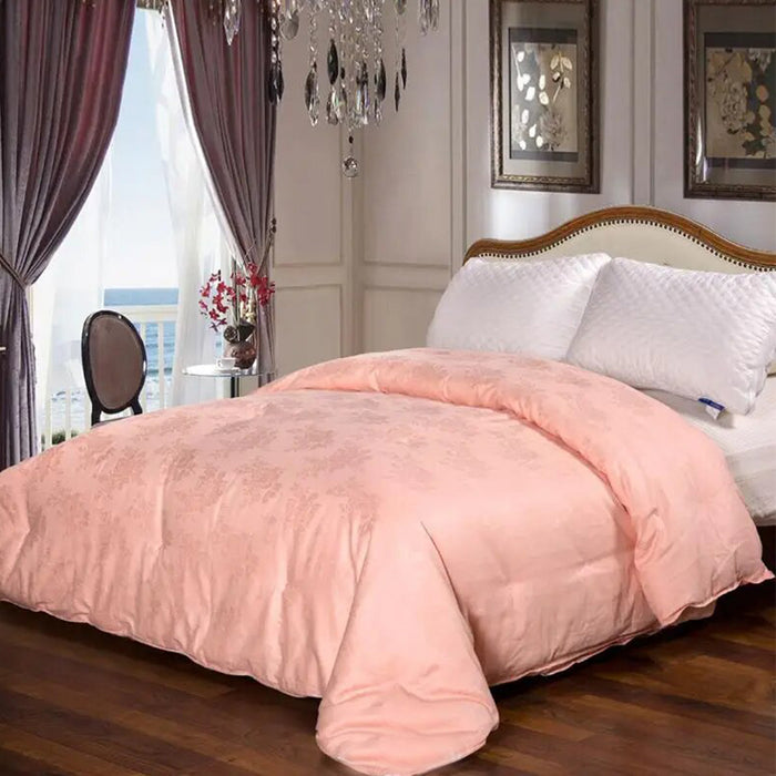 Anyhouz Duvet Cover Peach Ultra Soft Cotton Quilt Bed Comforter 3000G