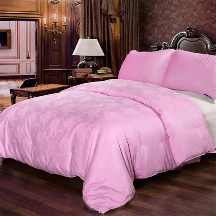 Anyhouz Duvet Cover Purple Ultra Soft Cotton Quilt Bed Comforter 3000G