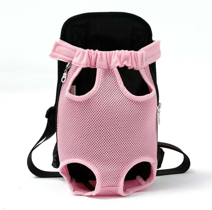 Anywags Pet Carrier XL Pink Denim Backpack for Outdoor Travel With Front Pocket for XL Size Pets