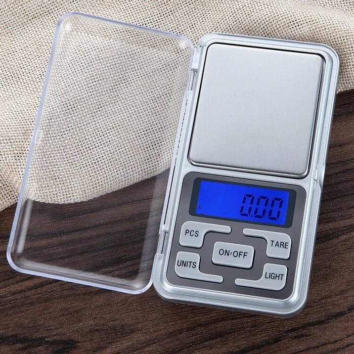 Anygleam Silver Mini Electronic Jewelry Scale 500G Accurate Measure Digital Display