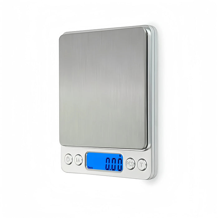 Anygleam Silver Electronic Food Weighing Scale 1Kg Accurate Measure Portable Digital Display