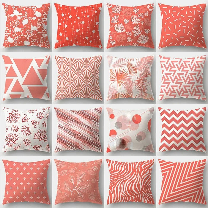 Anyhouz Pillowcase Diagonal Line Print Cotton Polyester Cushion Cover