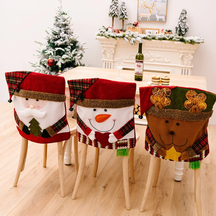 Anyhouz Christmas Chair Cushion Cover Home Style Décor Stool