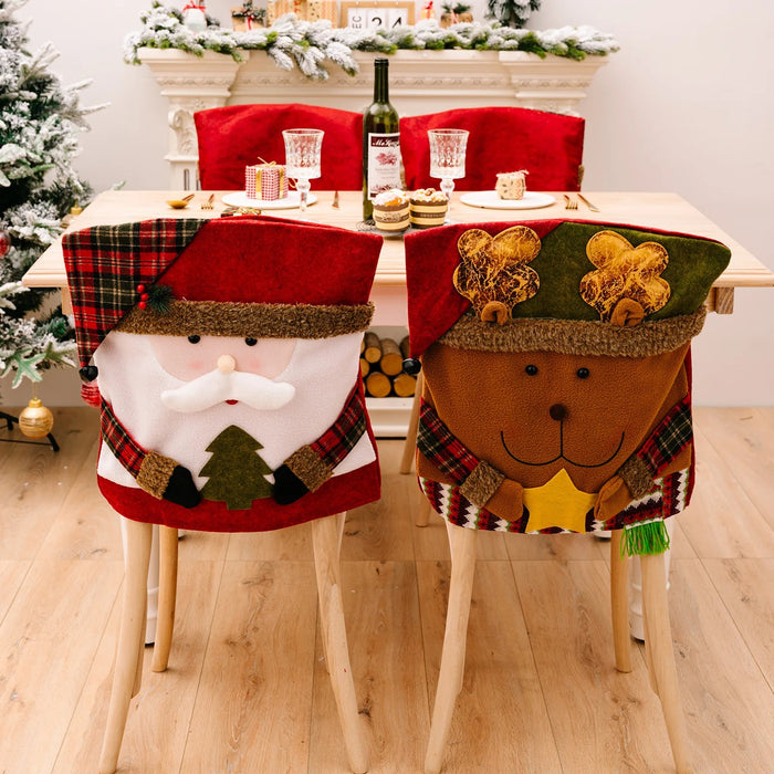 Anyhouz Christmas Chair Cushion Cover Home Style Décor Stool