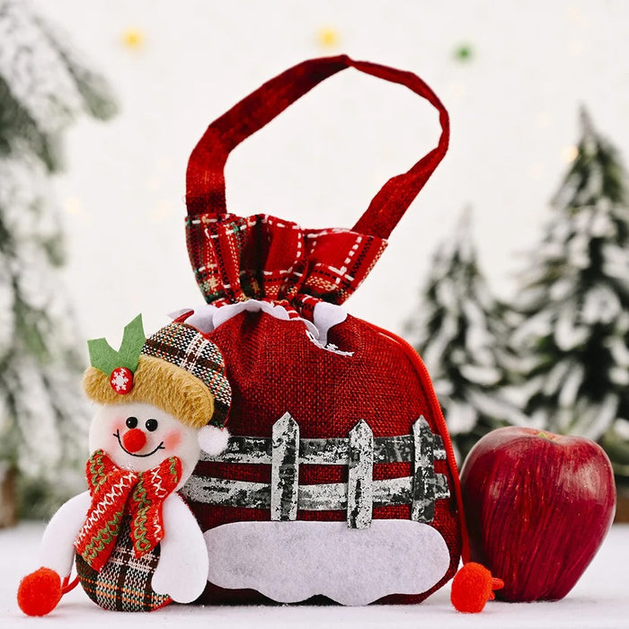 Anyhouz Christmas Gift Bag Ornament Candy Wrap Bags