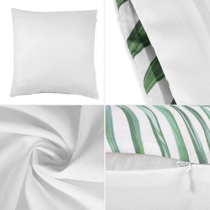 Anyhouz Pillowcase White Abstract Mix Line Cotton Polyester Cushion Cover