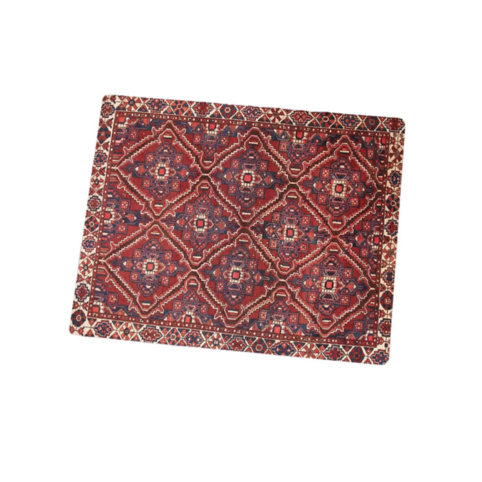 Anymob Mouse Pad Brown 22X18CM Persian Tribal Carpet Computer Office Desk Non-Slip Mat