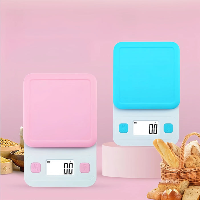 Anygleam Pink Cute Style Kitchen Scale 3Kg Accurate Measure Electronic Portable Digital Display