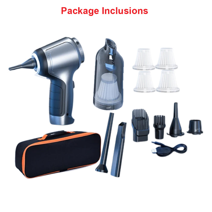 Anymob Vacuum Cleaner With Bag Dark Gray Handheld Portable Wet Dry Use