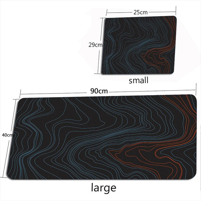 Anymob Mouse Pad Metal Black 400X900X4MM Minimalist Desk Gaming Laptop Desk Pad