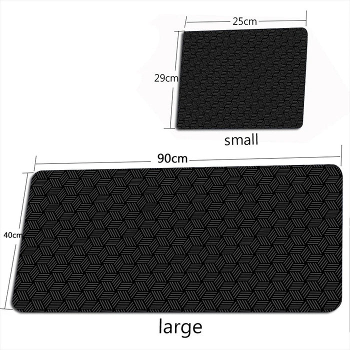 Anymob Mouse Pad Black 400X900X3MM Minimalist Desk Gaming Laptop Desk Pad