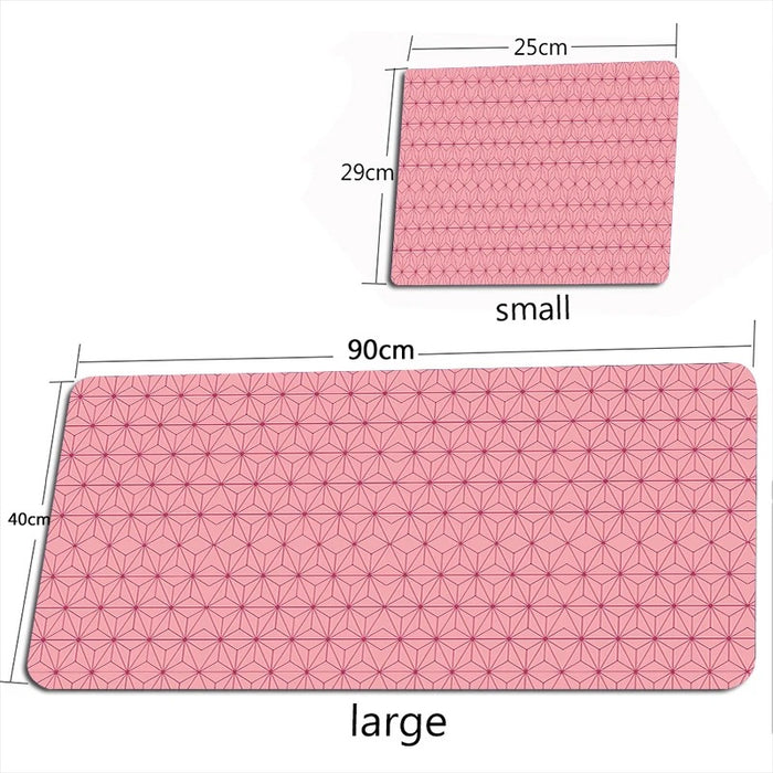 Anymob Mouse Pad Red Pink 1000X550X4MM Minimalist Desk Gaming Laptop Desk Pad