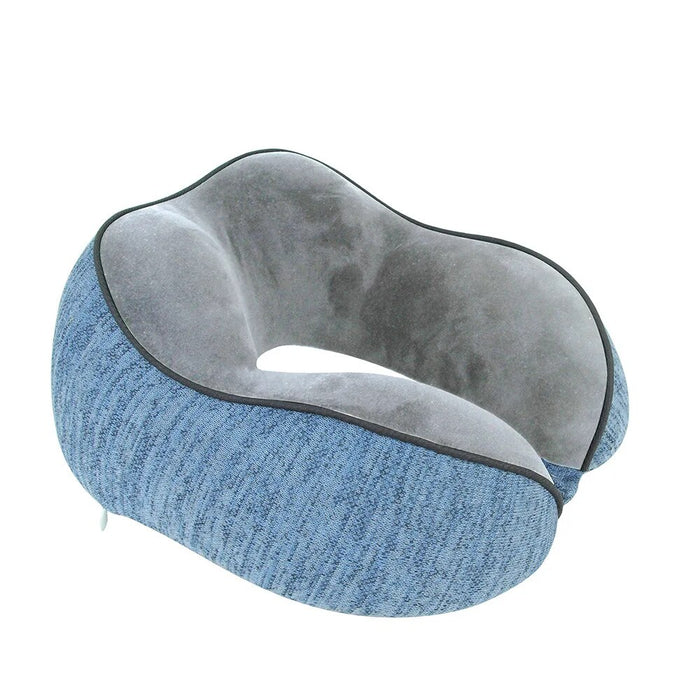 Anypack Neck Pillow Blue Cervical Spine U-Shaped Comfortable Sleep Headrest