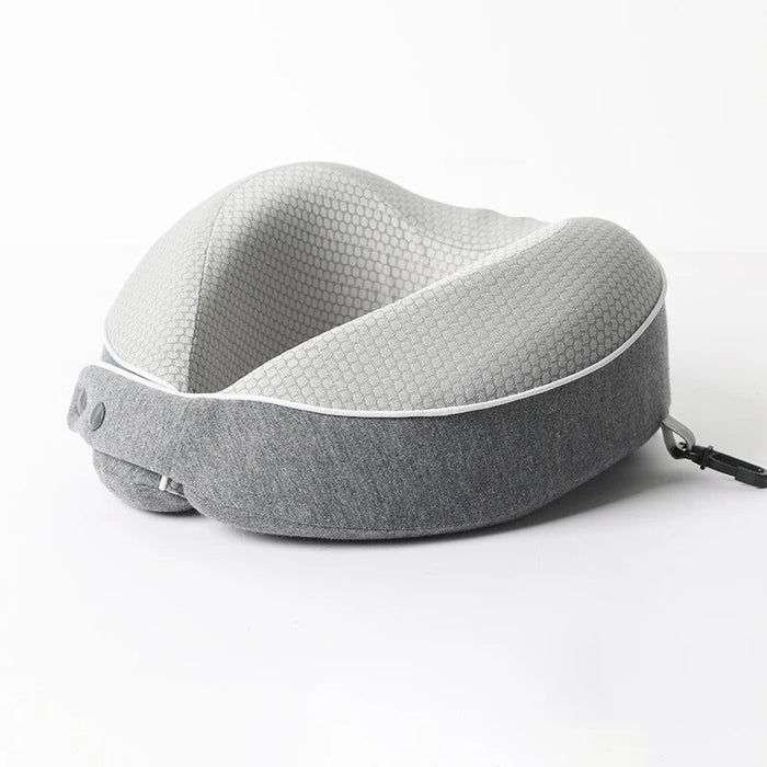 Anypack Neck Pillow Grey Memory Cotton U-shaped Comfortable Sleep Headrest