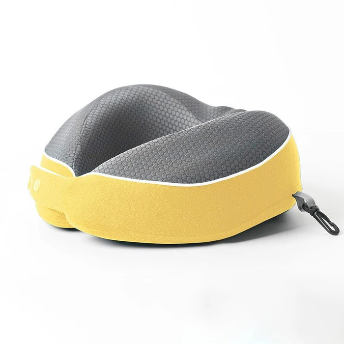 Anypack Neck Pillow Yellow Memory Cotton U-shaped Comfortable Sleep Headrest