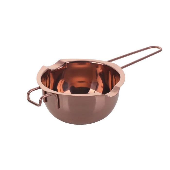 Anygleam Melting Pot 1Pc Rose gold Chocolate Melt Cookware Kitchen Heating Container Milk Bowl Baking Tool Kitchenware