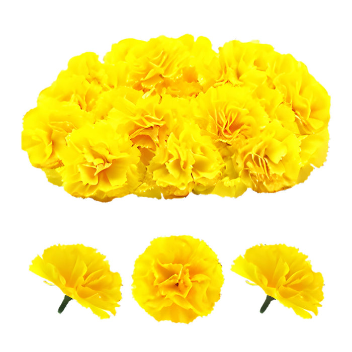 Anyhouz Artificial Flowers 30Pcs Marigold Halloween Decoration