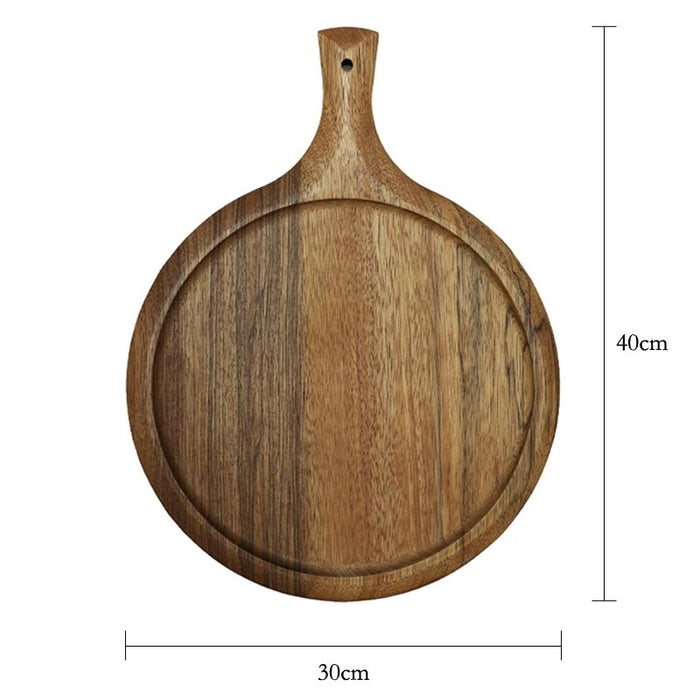 Anygleam Natural Wood Round Wood Cutting Board Food Kitchen Tableware