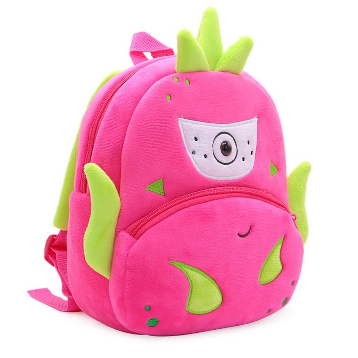 Anykidz 3D Rose Red Kids School Backpack Cute Cartoon Animal Style Children Toddler Plush Bag Perfect Accessories For Boys and Girls