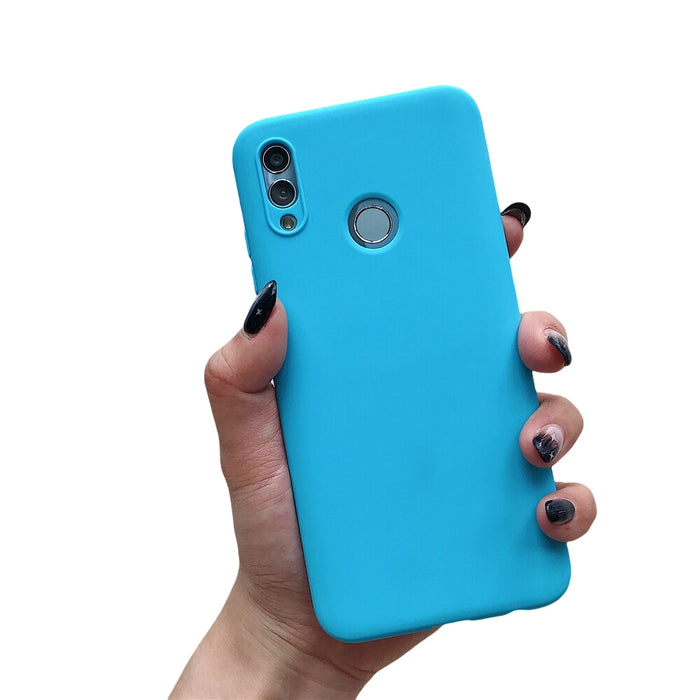 Anymob Huawei Matte Blue Candy Color Mobile Phone Case