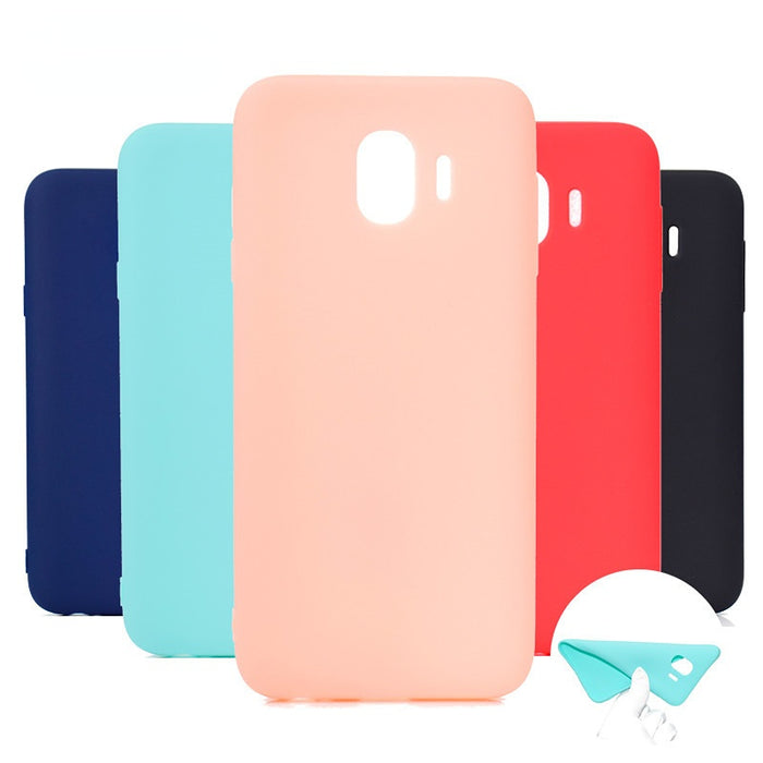 Anymob Samsung White Silicone Candy Color Case Phone Cover