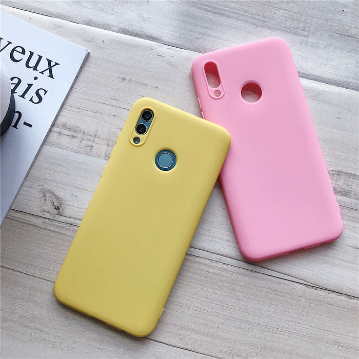 Anymob Xiaomi Powder Blue Silicone Case Soft TPU Phone Back Cover