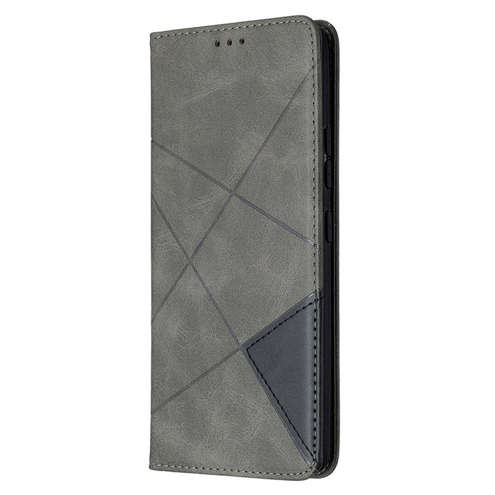 Anymob iPhone Case Gray Flip Wallet Luxury Vintage Business Leather Magnetic Phone Bag