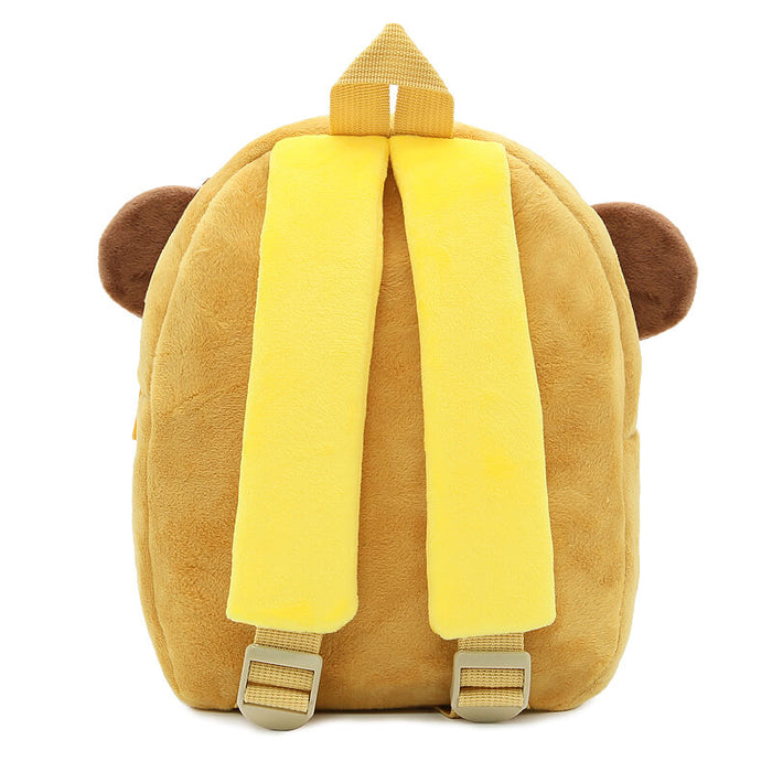 Anykidz 3D Brown Tiger  Kids School Backpack Cute Cartoon Animal Style Children Toddler Plush Bag Perfect Accessories For Boys and Girls