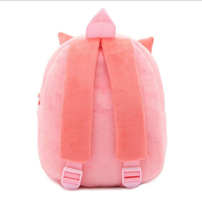 Anykidz 3D Pink Cat Kids School Backpack Cute Cartoon Animal Style Children Toddler Plush Bag Perfect Accessories For Boys and Girls